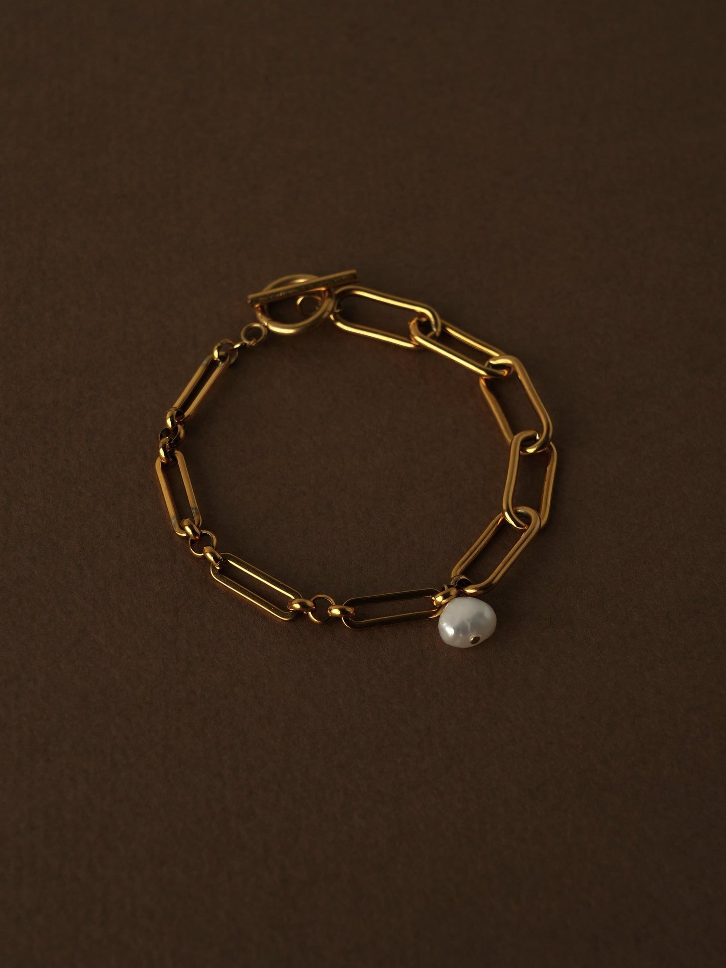 Pearl brillant chain bracelet / 316L(金属アレルギー対応)