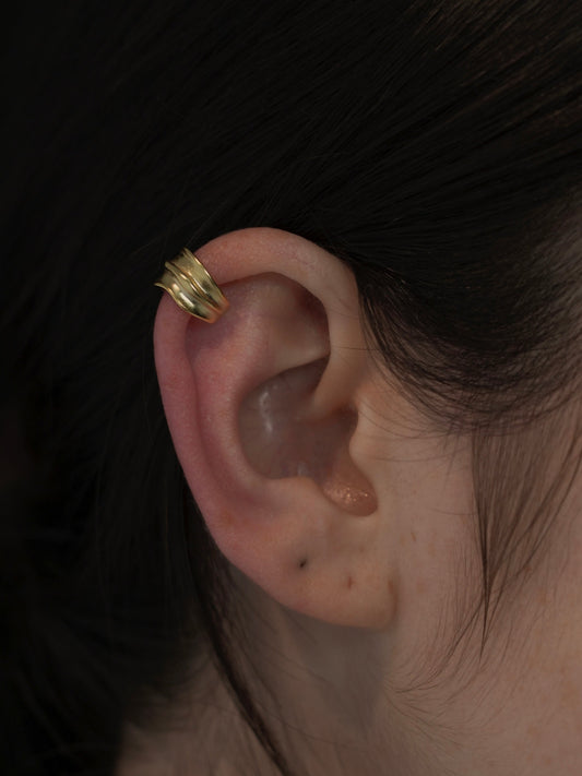 matte ear cuff / s925