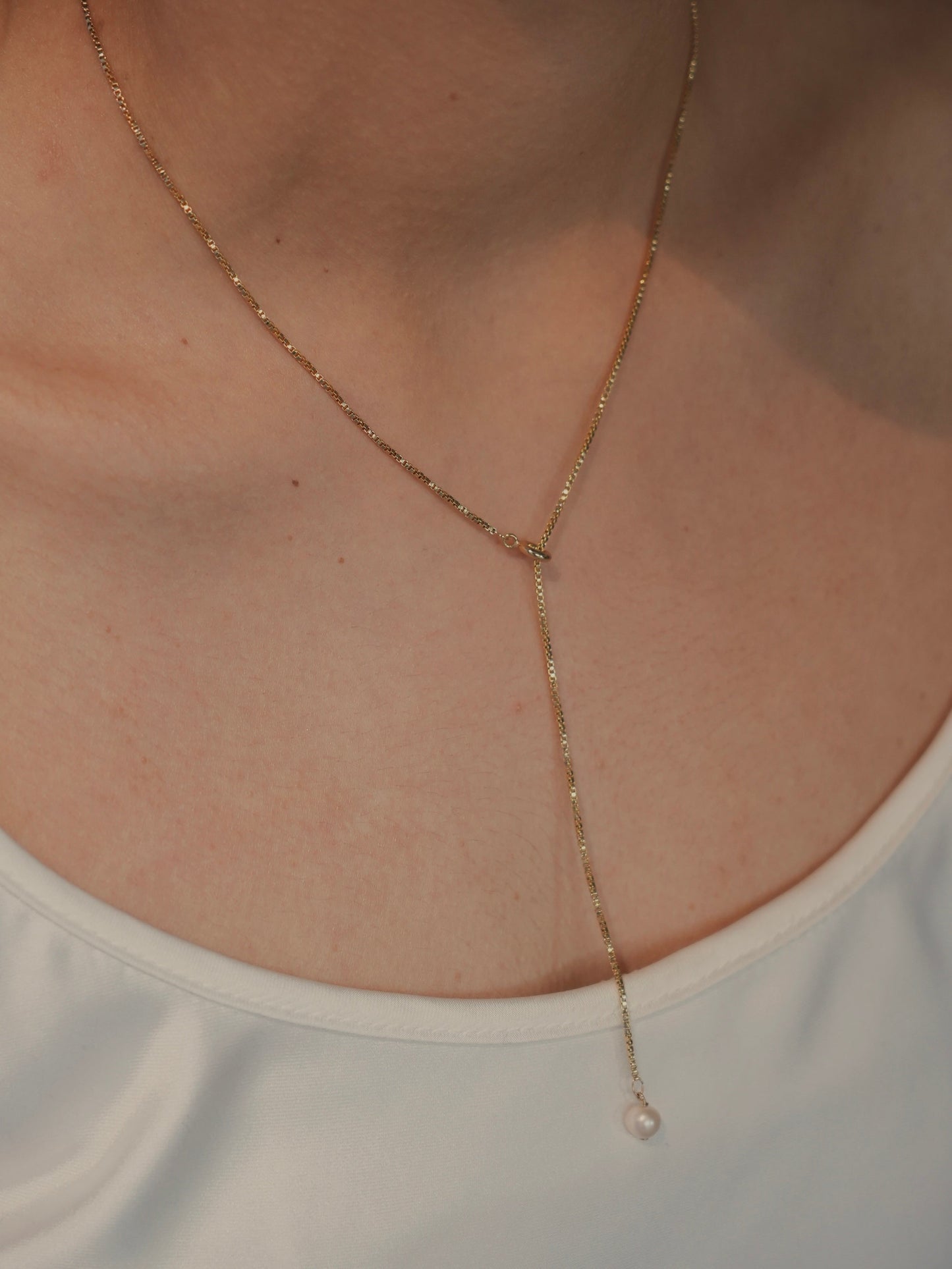 pearl sway necklace - venetian - / (金属アレルギー対応)