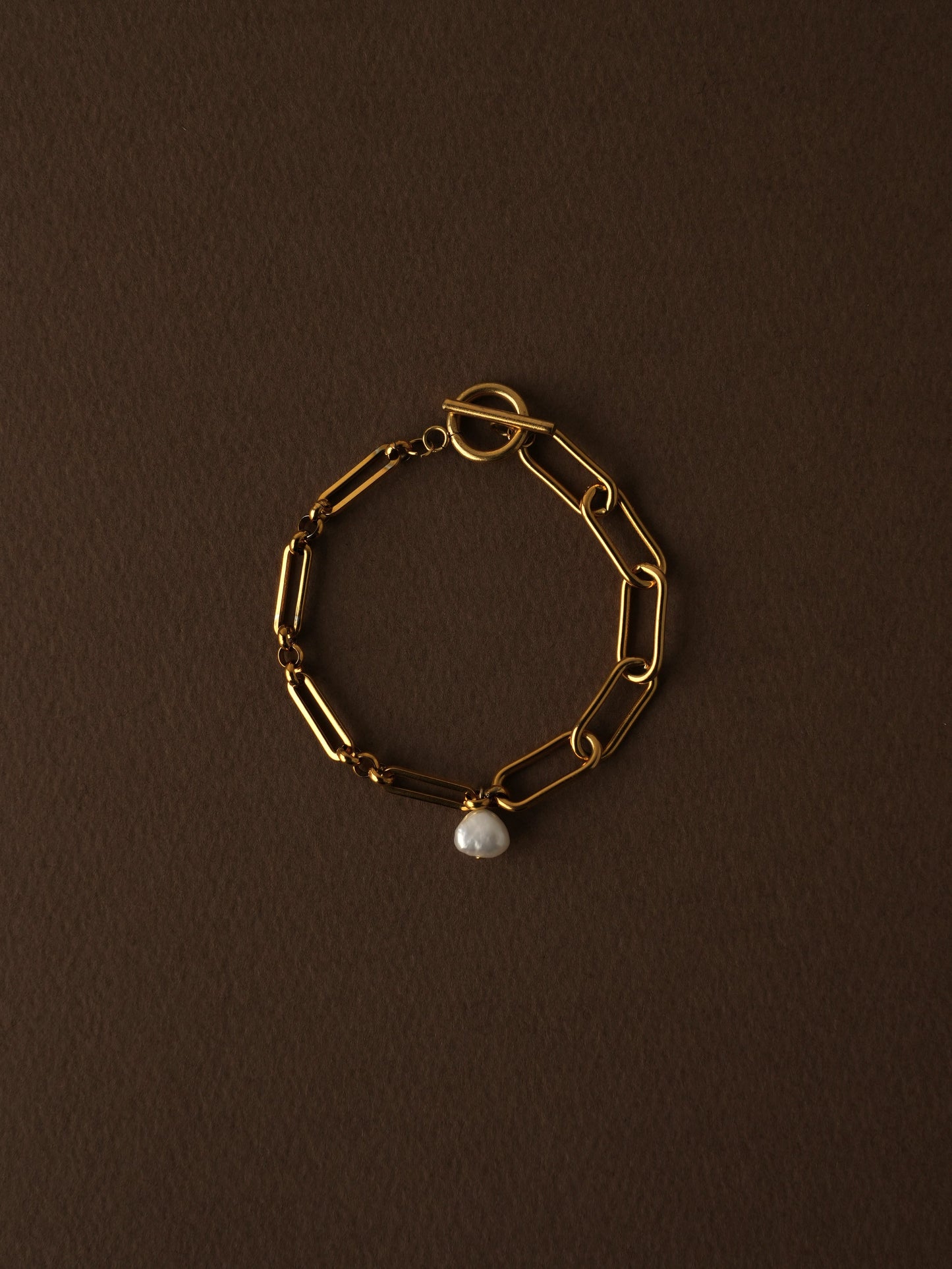 Pearl brillant chain bracelet / 316L(金属アレルギー対応)