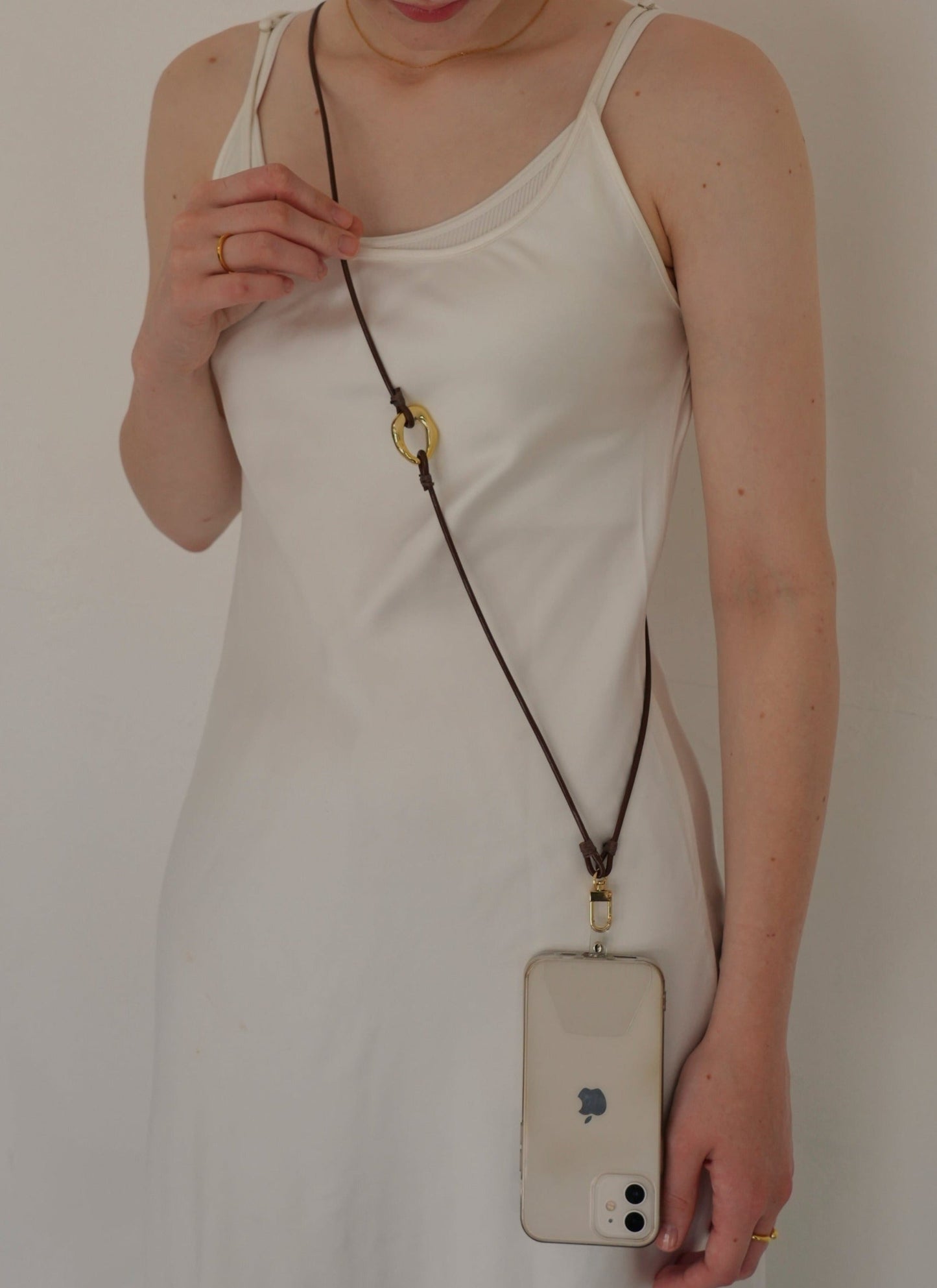 leather smartphone shoulder